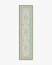 75' x 305' | Machine Washable Runner Rug | Kid & Pet Friendly | Indoor Rug | Mrs. Alice Skye Pink Multicolour Outdoor Rug | Ruggable
