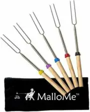 MalloMe Marshmallow Roasting Sticks | 5 Adjustable Skewers- FAST FREE SHIPPING