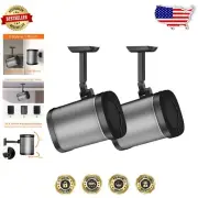 Elegant Swivel & Tilt Adjustable Wall/Ceiling Mount for Sonos Speakers - Black
