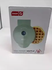 Dash Mini 4" Waffle Maker Non Stick - Aqua Color New