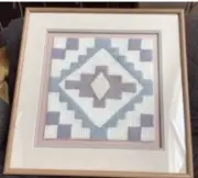 Wesley “Wes” Smith Vintage Pressed Paper Artwork Framed 1970-1989L@@K