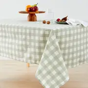 Gingham Printed Tablecloth