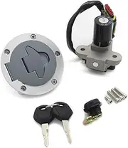 YCBFGAZATK Motorcycle Ignition Key Switch Fuel Gas Cap Seat Lock Kit Fit for MV Agusta Brutale 910S 2005-2007 989R 2008-2009 910R 1078RR