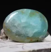 14.92 Peruvian Blue Opal Dendrites Peru cabochon High quality Andean blue opal