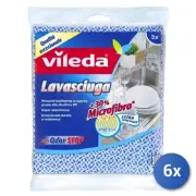 6x Vileda Cloth Food Cleaner +30% Microfiber 3Pz