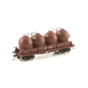 HO NCH-39 NPTF Cement Hopper SRA Red - 4 Car Pack