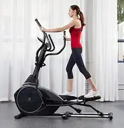 Control Elliptical Machine, Cross Trainers Stepper Space Walker Indoor Exercise Bike Equipment Home Large Step Sports Ex