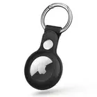 Apple AirTag Leather Case Protective Cover Location Tracker Air Tag Holder Black