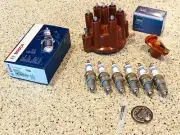 TUNE UP KIT PORSCHE 911 1984-1989 DISTRIBUTOR CAP ROTOR SPARK PLUGS OEM (for: Porsche)