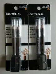 (2) COVERGIRL/2 EASY BREEZY BROW FILL + DEFINE PENCIL CRAYONS/SOFT BROWN(510)
