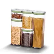 Pop Airtight Food Storage Containers with Date Recording Lids, Stackable