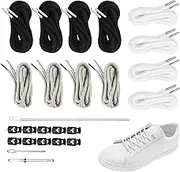 Drawstring for Trousers - Drawstring Replacement Cord | 12pcs Hoodie and Sweatpants String Kit with Cord Locks and Threader Tool | Fix or Upgrade Pants for Gym, Travel, or Daily Use