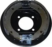 9” Mechanical Trailer Backing Plate with Premium Brake Shoes - Pair