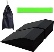 Foam Wedge Blocks | Non-Slip Professional Ergonomic Supportive Squat Ramp,Yoga Prop Accessories, Lightweight Calf Stretcher Slant Board for Weightlifting, Gym, Fitness