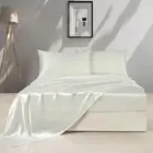 Silk Satin Bed Sheets Set - Satin Sheets RV King Size - 4 Piece Luxury Sliky ...