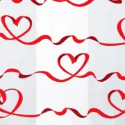 Red Satin Hearts Cello Bags - 3.5in. x 2in. x 7.5in. - Pack of 20 Bags (c1bshr)