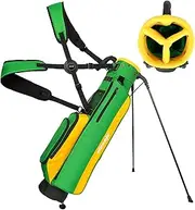 wosofe Golf Stand Bag Lightweight Small Golf Bag 2-3 Way Dividers with Adjustable Strap Multiple Pockets Golf Gun Bag with Golf Putter Club Covers