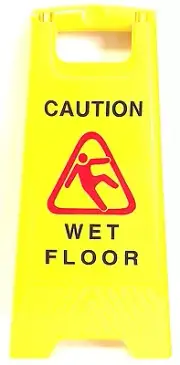 NEW Restaurant Unbranded/Generic Caution Wet Floor Yellow Sign
