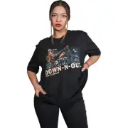 Lethal Threat Down-N-Out Party First Safety Second Shirt (2XL, Black)