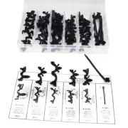 54×Car Body Wiring Harness Fastener Routing Clips Convoluted Assortment Parts (for: MG)