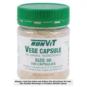 Bonvit Empty Vege Capsules 00 size 100 Capsules