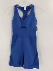 NEW W TAGS Offline By Aerie Women's Stretchy Seamless Blue Mesh Romper XSMALL