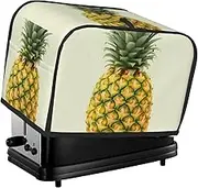 fresh pineapple Toaster Cover 2 Slice Bread Machine Covers Waterproof Universal Size Kitchen Small Appliance Cover with Hang Loop, Dust and Fingerprint Protection