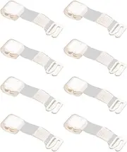 [Oshhni] 4 Pairs Clear Bra Straps Transparent Replacement,Lightweight for Strapless Bra for Women Girls Removable Adjustable Non Slip