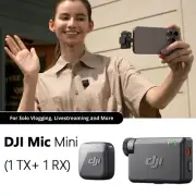 DJI Mic Mini Wireless Lavalier Microphone Transmission System Audio Recording