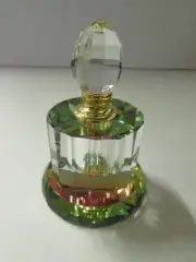 23071 CLEAR AND AURORA BOREALIS CRYSTAL PERFUME BOTTLE
