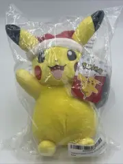 2020 Pokemon GameStop Exclusive Christmas Santa Hat Pikachu Sealed WCT 8” / 9”