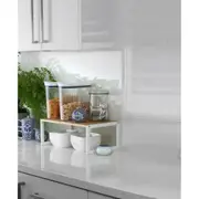 Bamboo Kitchen Pantry Shelf White 45cm x 26cm