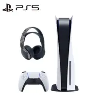 在飛比找momo購物網優惠-【SONY 索尼】PS5 光碟版主機 + PS5 PULSE