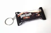 TIM TAM Arnott's VANILLA Biscuit Pack KEYCHAIN Keyring Novelty Indonesia 3D 3"