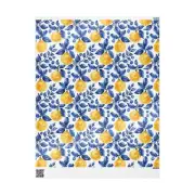 Blue Background With Lemons Option 10 Wrapping Papers