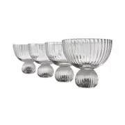 4 Linear Cocktail and Gin Glasses