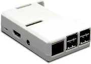 Premium Raspberry PI 2 model B Quad Core Case (White) access to all ports