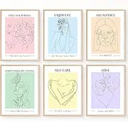 JUJU'S VIBES Pastel Danish Room Decor - Aesthetic Wall Art for Women, Teen - Wall Collage Pictures Prints, Cute Posters Clean Girl for Bedroom, College Dorm Apartment - 8x10 Set of 6 UNFRAMED.