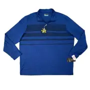 PGA Tour Sweatshirt Mens XXL 2XL Royal Quarter Zip Repelflux Stretch Pullover