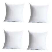 18 x 18 inches Pillow Inserts, Set of 4 Hypoallergenic Brushed Microfiber