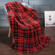 Super Soft Plush Fleece Throw Blanket Light Weight 50" x 60" Vintage Plaid