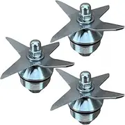 Three Pieces of Stainless Steel Wet Blade, Replace The Blender Parts, Compatible with Vitamix, 05 1195155 04156 43156 52586 25588