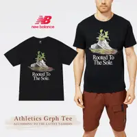 在飛比找蝦皮商城優惠-New Balance 短袖 Athletics 男款 黑 