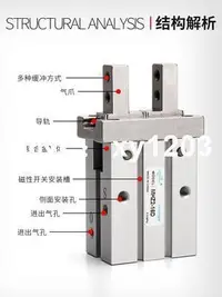 在飛比找樂天市場購物網優惠-限時下殺 氣動手指氣缸MHZL2機械手小型平行夾爪MHZ2-