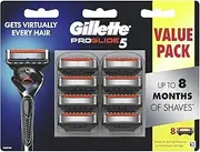 Gillette Men's ProGlide 5 Power Blades Value Pack with 8 Cartridges