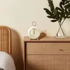 Vintage Analog Alarm Clock Simple Alarm Function Bedroom Bedside Decor