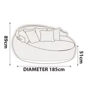 Daybed Cover 185cm Diametre