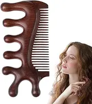 Massage Comb - Wooden Scalp Massager | Handheld Antistatic Portable Tool for Meridians Scraping Relaxation Body Shoulder Neck Arm Hand Face Eye