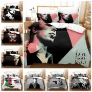 David Bowie Stars Bedding Set Gift Quilt Duvet Cover Single Double Queen AU Size
