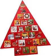 ULDIGI 24 DIY Day Holiday Countdown Advent Calendar Box for Family Fun Creative present Making and Festive Decor Tabletop Centerpiece for Holiday Celebrations